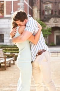 Romantic couple photo in Amsterdam