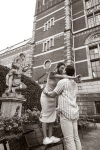 Romantic couple photo in Amsterdam